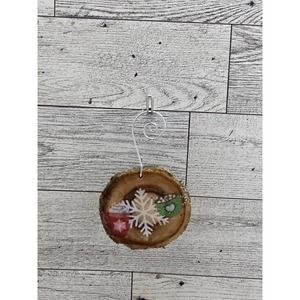 Cozy Coffee Mug Wood Ornament/Tag 2" RANDOM SELECTION (Set of 4)
